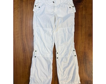 Vintage Y2K American Eagle Women's Pants 8 Baggy Cotton Parachute U19