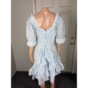 Blue Square Dance Dress