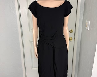 Vintage 50s 60s Ferman O'Grady Dress Party Formal Evening Wool Lined I3-28