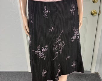 Vintage Y2K M Collection Women's Skirt Medium Floral A-line Floral Embroider K1