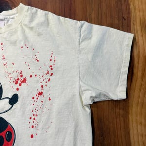 Vintage 80s 90s Disney Mickey Mouse Crewneck XL T-shirt Paint Single Stitch B2 image 4