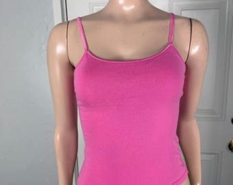 Vintage y2K Energie Shirt 5 Tank top Cami Built in Bra Unpadded Baby tee S3-17
