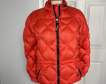 Vintage The North Face Women's Down Puffer Jacket 6 Full zip Diamond Nylon UU6