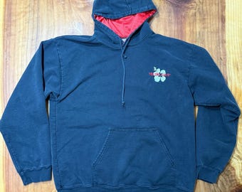 Vintage 90's Y2K Trader Joes Men's Sweatshirt Medium Hoodie Hooded Cotton S3-11