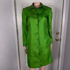michael kors green shirt dress Vintage Cut Outs
