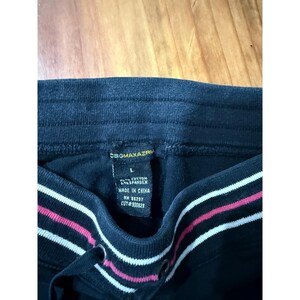 Pantalones anchos estilo vintage Y2K de BCBG, talla grande, elásticos, deportivos, de tiro bajo, a rayas, de algodón L4 imagen 5