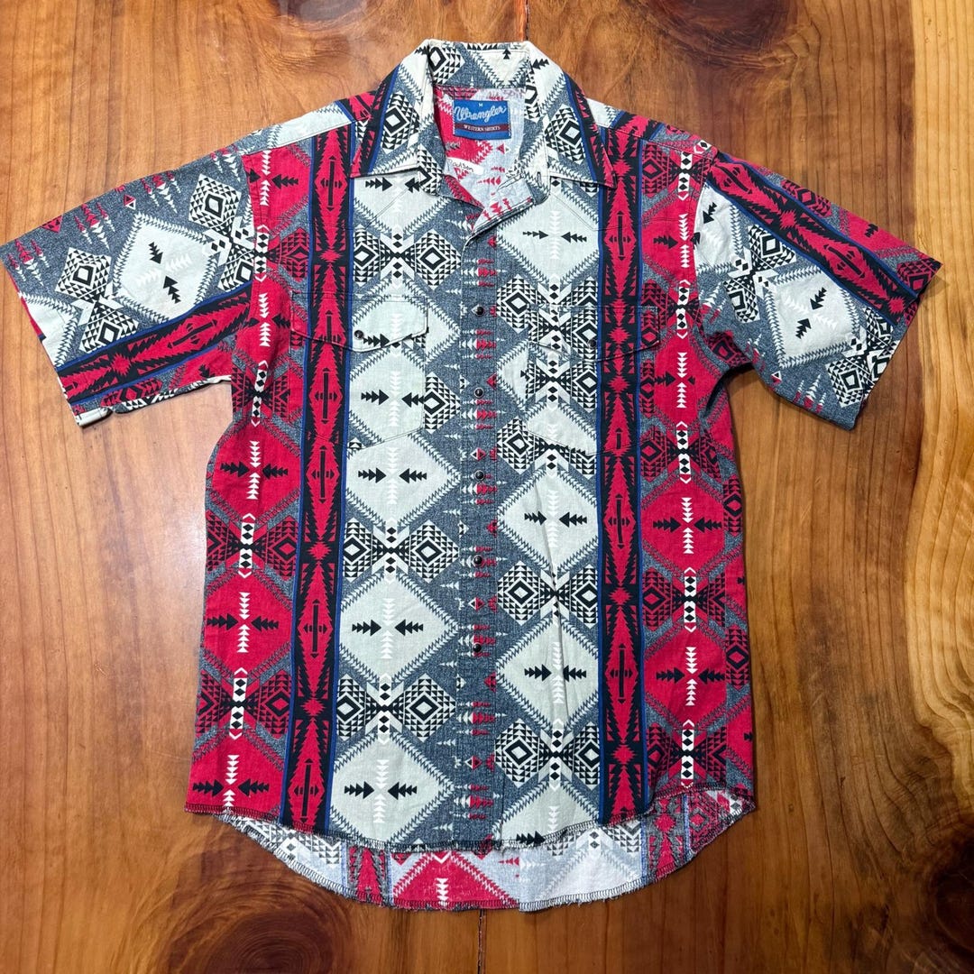 Take A Look About Vintage Wrangler Aztec Shirt