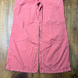 Vintage Y2K Anthropologie Hei Women's Pants 14 Baggy Cotton Wide Leg Coral R24 Bild 2