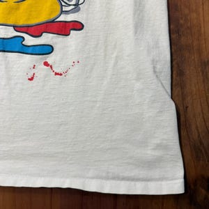 Vintage 80s 90s Disney Mickey Mouse Crewneck XL T-shirt Paint Single Stitch B2 image 3