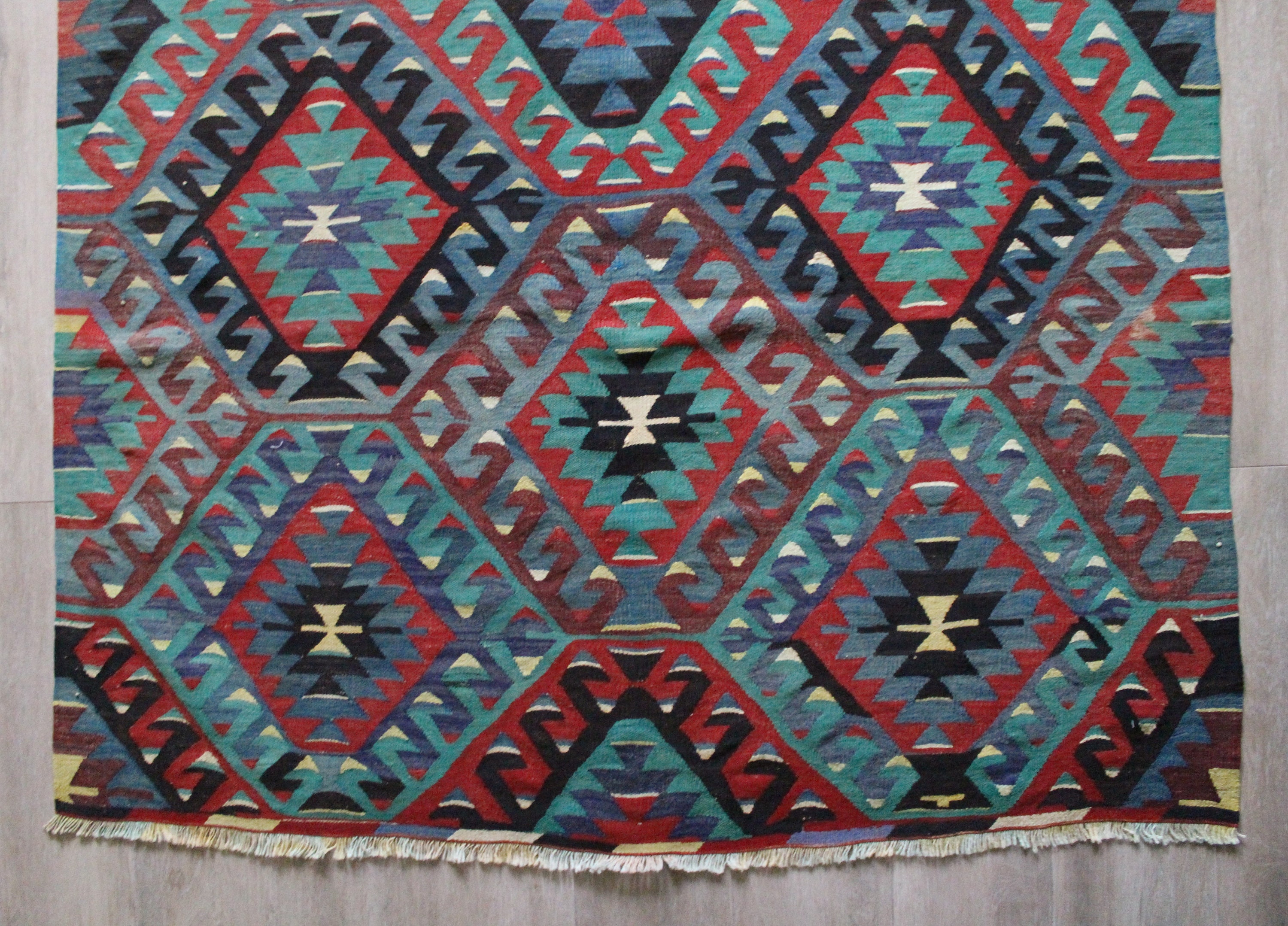 Around 70 Year Old Esme Kilim / Vintage, Ethnic, Authentic, Handwoven ...
