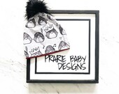 Penguin Slouchy Pom Beanie Penguin Beanie Penguin Baby Hat Slouchy Beanie Beanie Slouchy Pom Beanie Pom Beanie Baby Hat Hat