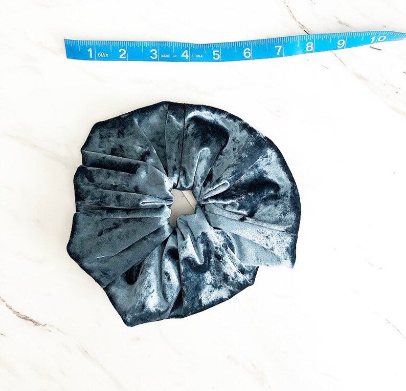 Blue Scrunchies Blue Velvet Extra Large Scrunchies Giant Scrunchies Oversized Scrunchies Scrunchies | Velvet Scrunchies