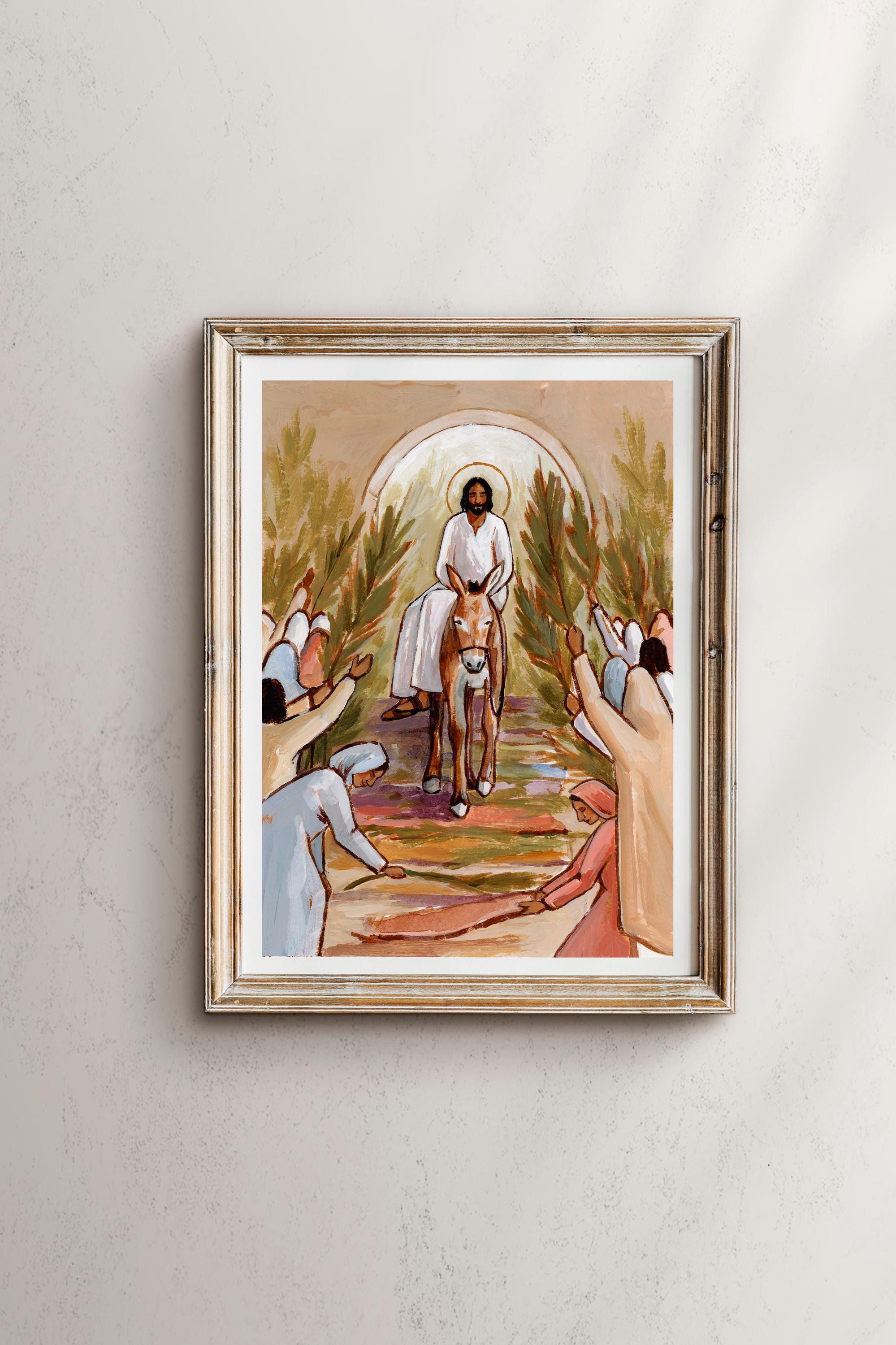 Palm Sunday Art Print: Jesus' Triumphal Entry Into Jerusalem - Etsy