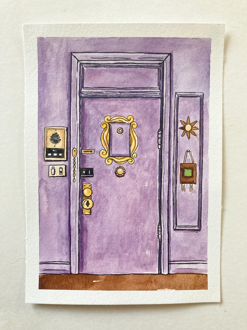Friends prints Central Perk Monicas Door. Friends TV show | Etsy