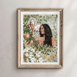 Mother Eve, Eve Art Print, Adam and Eve, The Garden of Eden, Eve Painting, Mother of All Living, Mother Nature, Mother Artwork, Mother Art