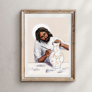 He Heals What Is Broken, Kintsugi Christ, Jesus Christ Wall Art, Jesus Christ Art, Jesus Art, Jesus Christ Painting, Jesus Christ Picture