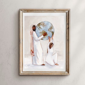 Jesus Christ Art Print: Strength Beyond My Own