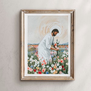 The Gardener Print: Jesus Christ Art, Christian Religious Artwork
