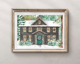 Little Women House, Little Women Fan Art, Christmas Art, Fan Art