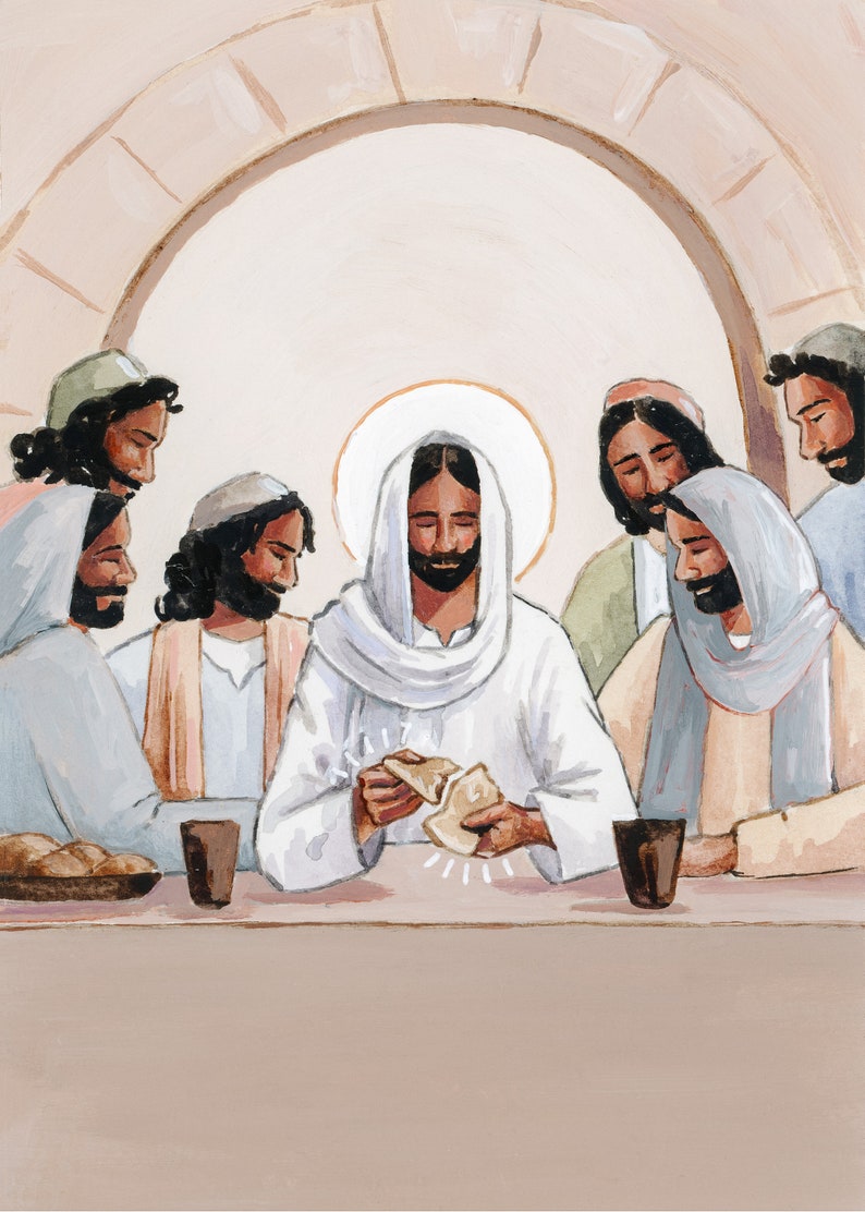 The Last Supper Holy Week Art Maundy Thursday Holy - Etsy