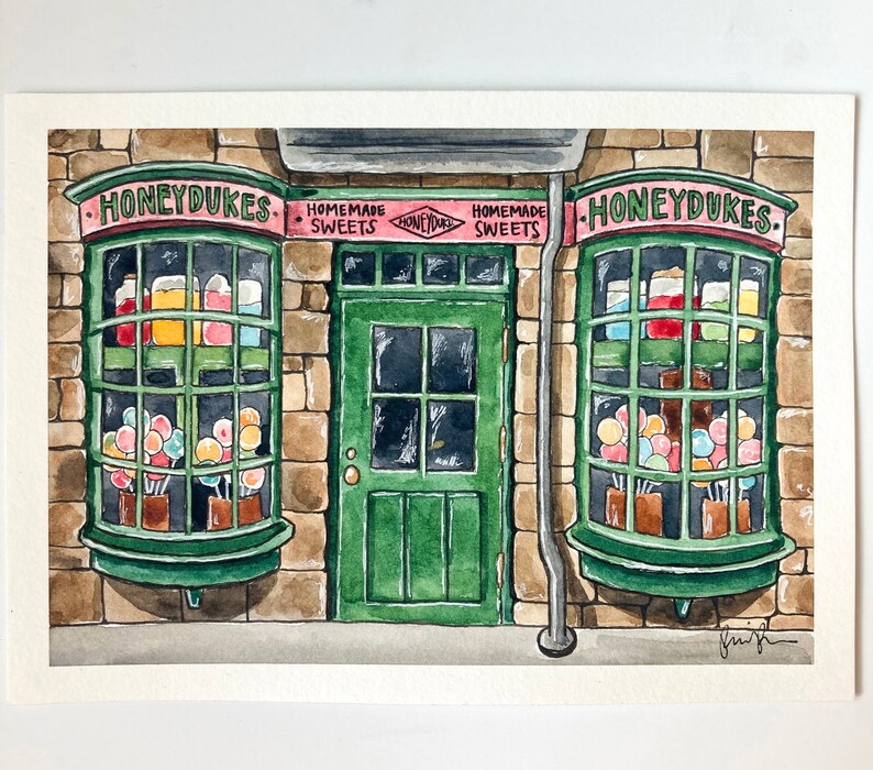 Assorted Harry Potter prints fan art Hogwarts Hogsmeade Etsy