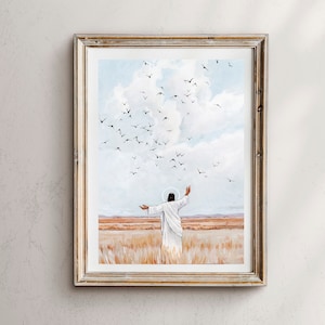 Jesus Christ &#39;Consider the Birds&#39; Art Print
