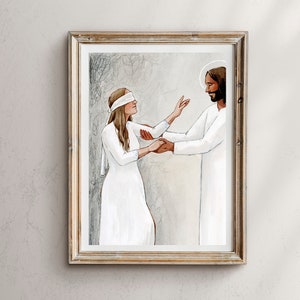 Er sieht alles, was ich nicht kann, Jesus Christus Wandkunst, Jesus Christus Kunst, Jesus Kunst, Jesus Christus Gemälde, Jesus Christus Bild, Jesus beten