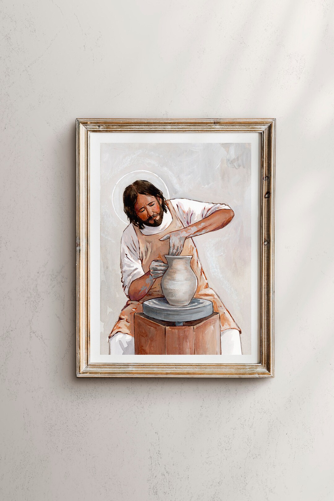 The Master Potter, Christ the Potter, Jesus Christ Wall Art, Jesus