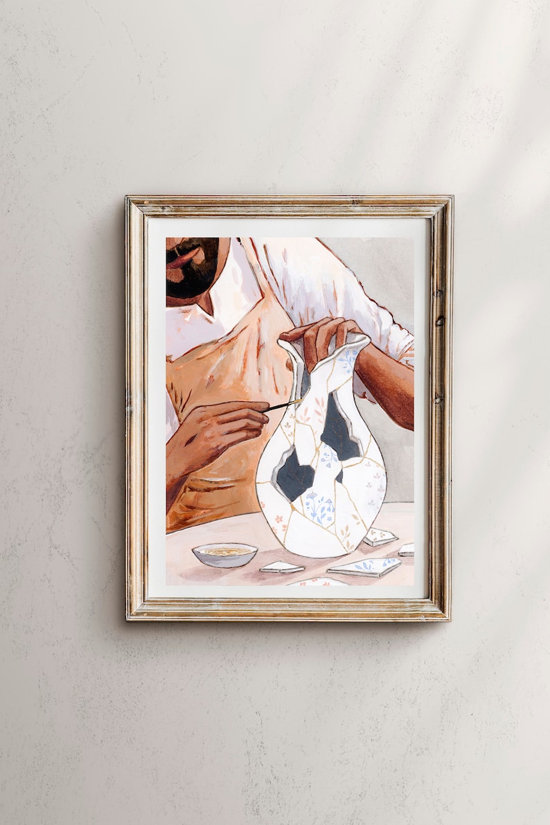 The Great Healer, Kintsugi Christ, Jesus Christ Wall Art, Jesus Christ Art, Jesus Art, Jesus Christ Painting, Jesus Christ Picture