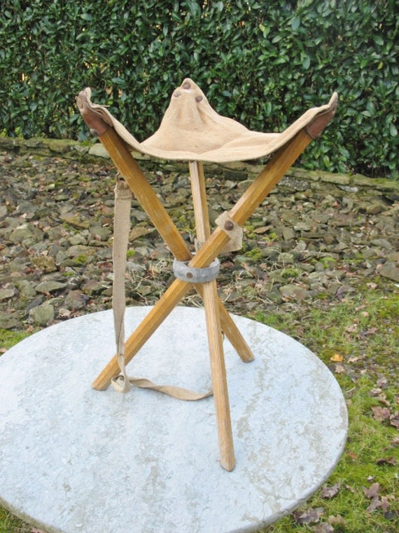 Silla plegable de taburete de camping plegable de tres patas, taburete  plegable de triángulo de pesca portátil, taburete de trípode plegable