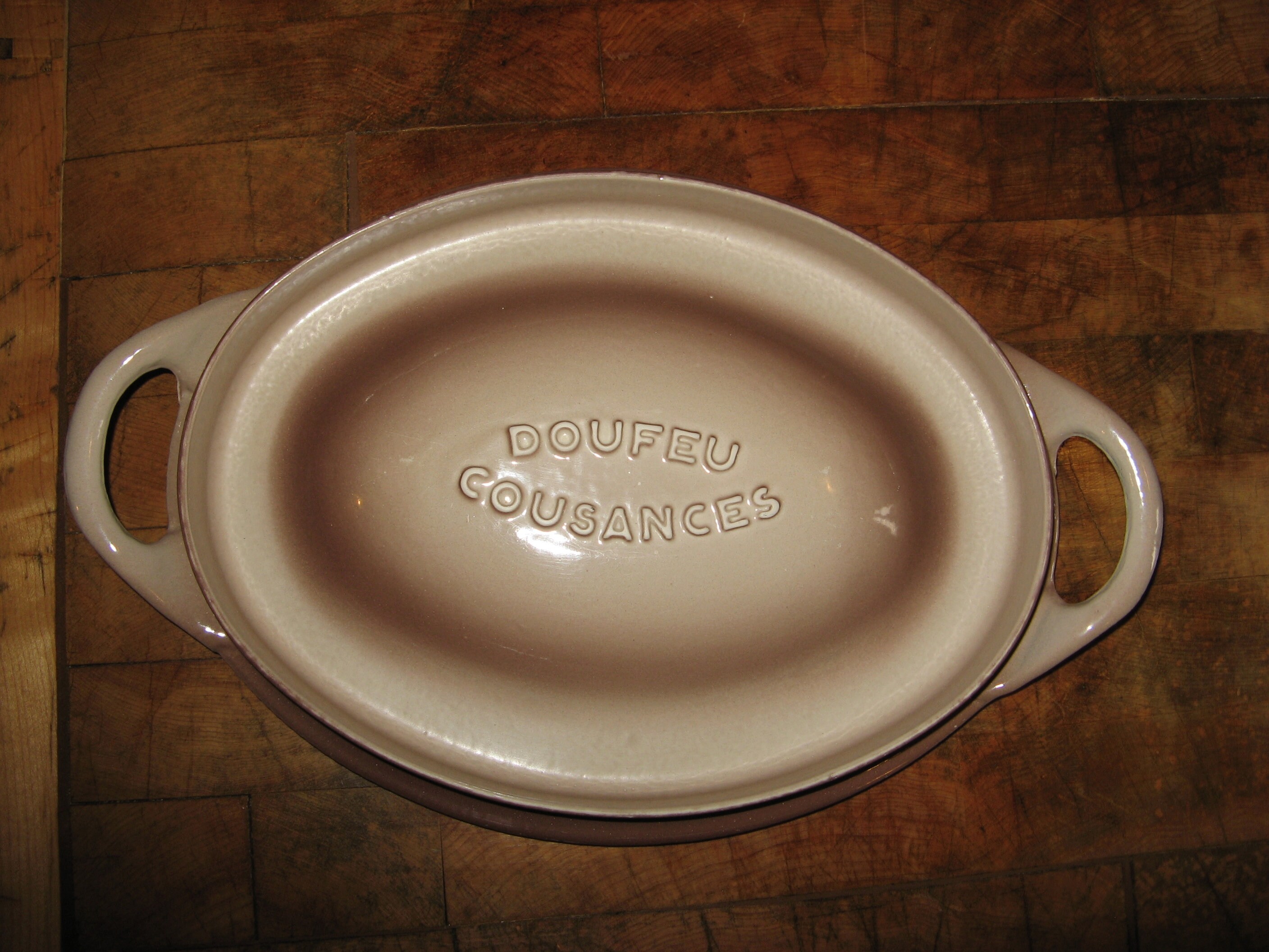cocotte doufeu cousances/Grande Cocotte Vintage Cousance Doufeu en fonte émaillé