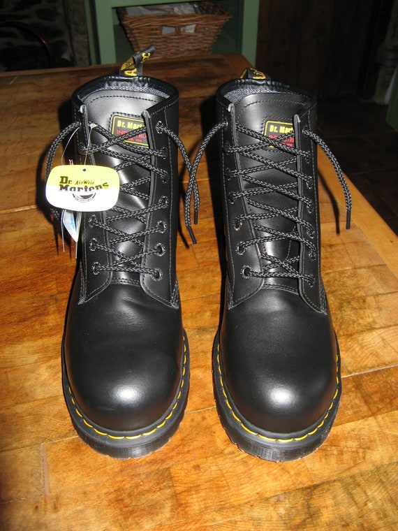 dr martens industrial steel toe boots