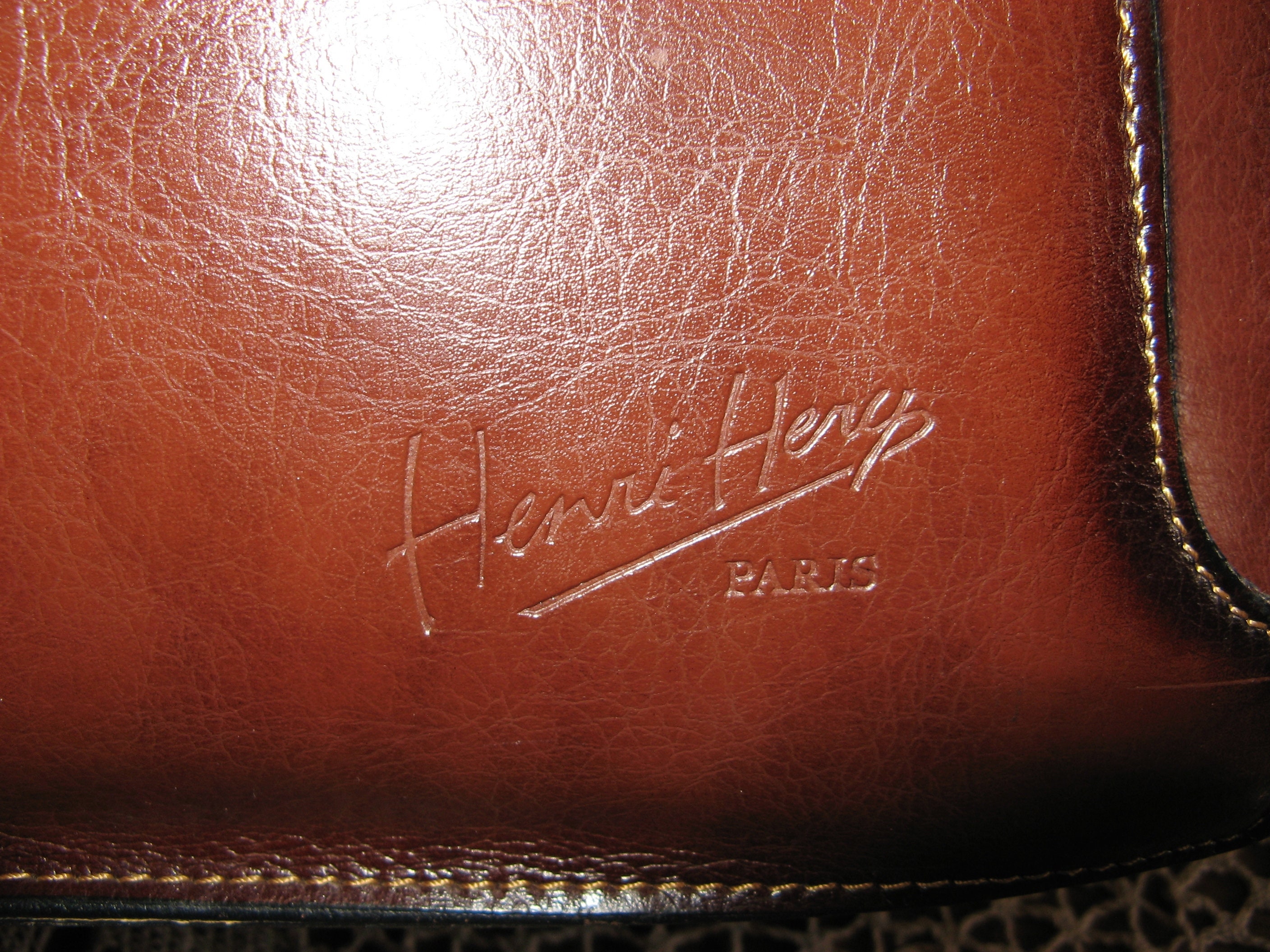 Vintage 1970's Man Bag henri Hery Brand Made 