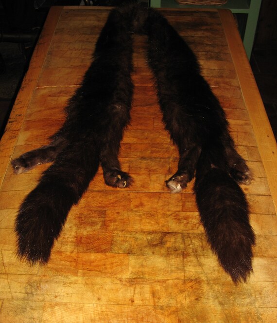 A Beautiful Vintage French Double Mink Fur Stole/… - image 4