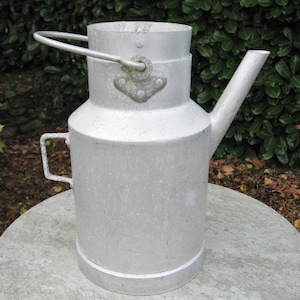 A Very Nice French Aluminium  Pouring Milk Churn Made By Tournus France,  Farmhouse / Country Kitchen decor