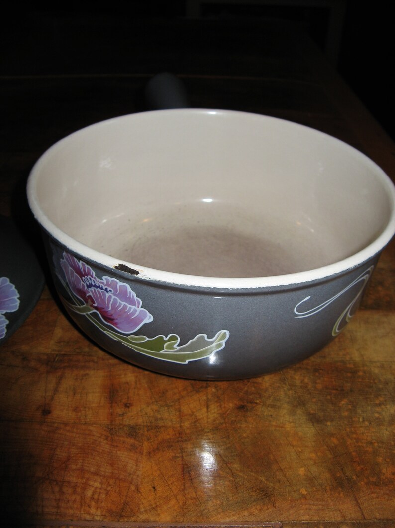 PanSaucepan ~ 20cm ~ Le Belle Epoque Grey Caviar Collection ~ 1960/'s Le Creuset A Fabulous Rare Vintage Cousances