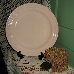 A Beautiful Vintage French Art Deco Porcelain Blush Pink Serving Plate ~ Ceranord St Armand ~ 1930&#39;s