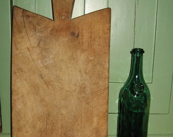 Large Antique French 19th Century Rustic Solid Chopping ~ Meat ~ Carving ~ Cutting ~ Bread Board ~ Farmhouse Country Kitchen
