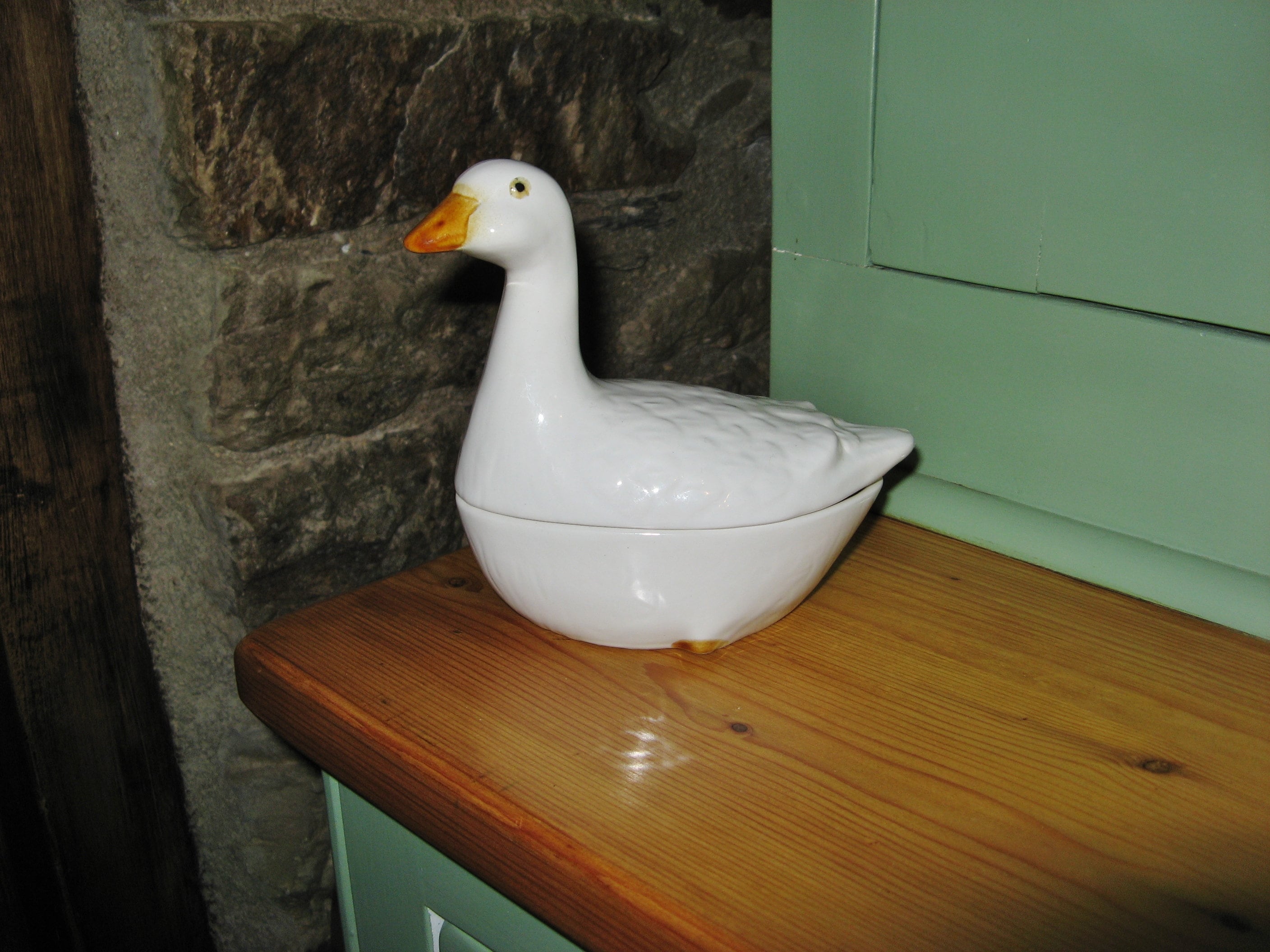 Un Millésime Français La Fiéence Peinte à La Main/Majolica Goose Terrine - Michel Caugant 1970, S Co