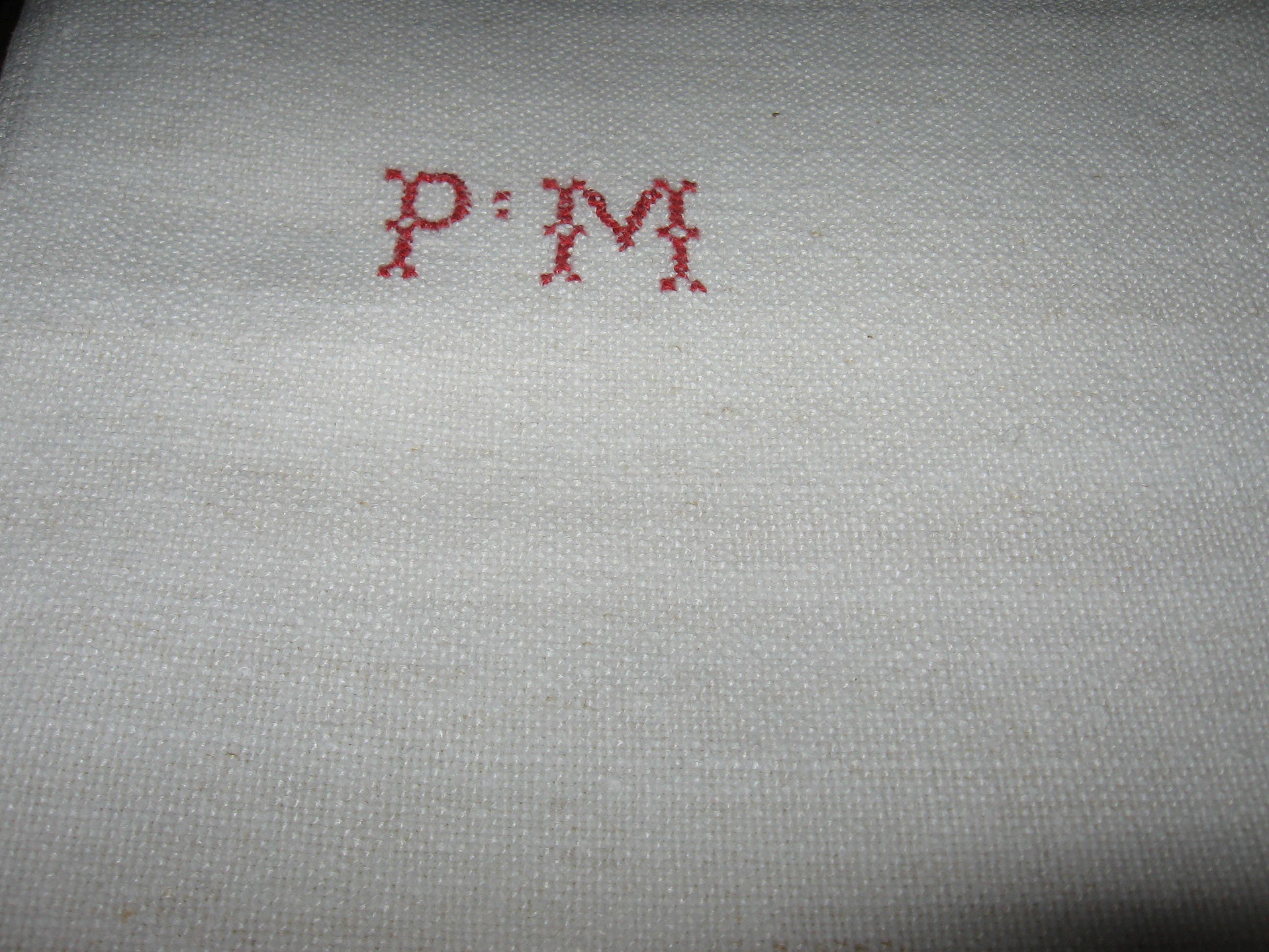 Vintage Français Homespun Linen/Chanvre Sheet - 19 Siècle