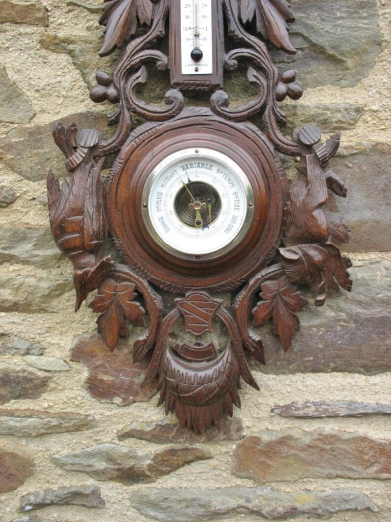 A Very Good Quality Vintage French Hand Carved Black Forest Style ...