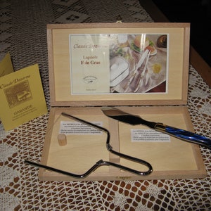 A Great Vintage French Boxed &quot;Laguiole&quot; Foie Gras Set ~ &quot;Claude Dozorme&quot;