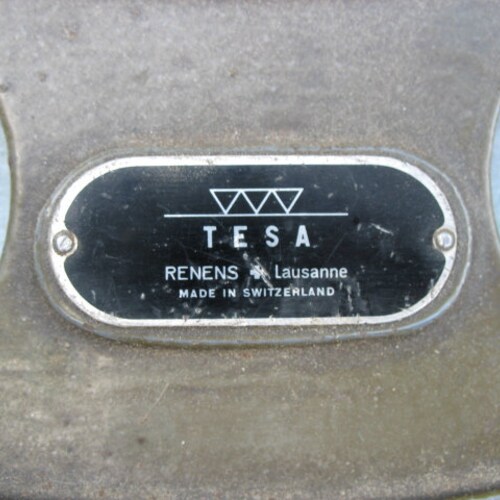 A Very Good Old Large Micrometer Boxed In Good Condition Label For shops Tesa Made In Switzerland