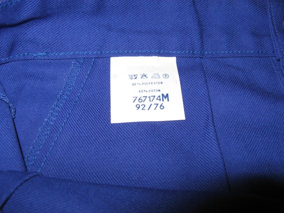 Vintage French Blue Work Wear/Trousers ~ Fabrique… - image 5