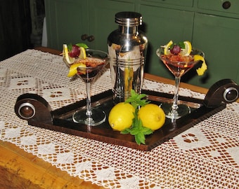 Vintage French Cocktail Shaker ~ Orfevrerie St Medard ~ 1930's ~ Silver Plate ~ Art Deco ~ Bar Ware