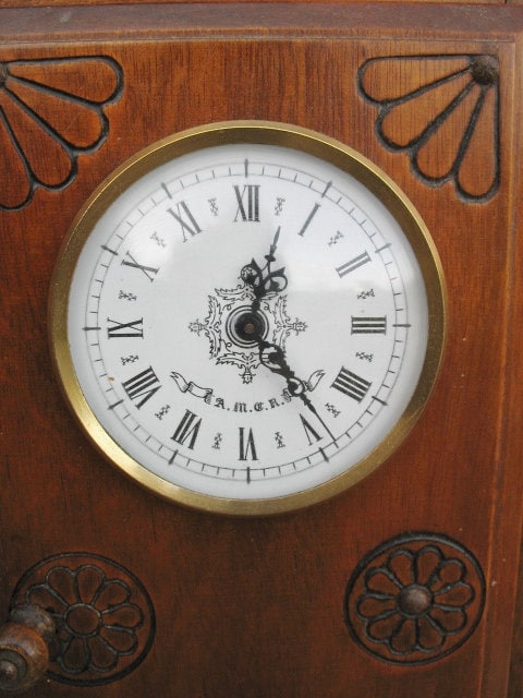 Meuble Régional Breton Miniature - Petite Horloge Ancienne (vers 1950)