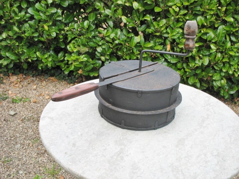 A Nice Old French Pan Shaped Stove Top Coffee Roaster / Etsy
