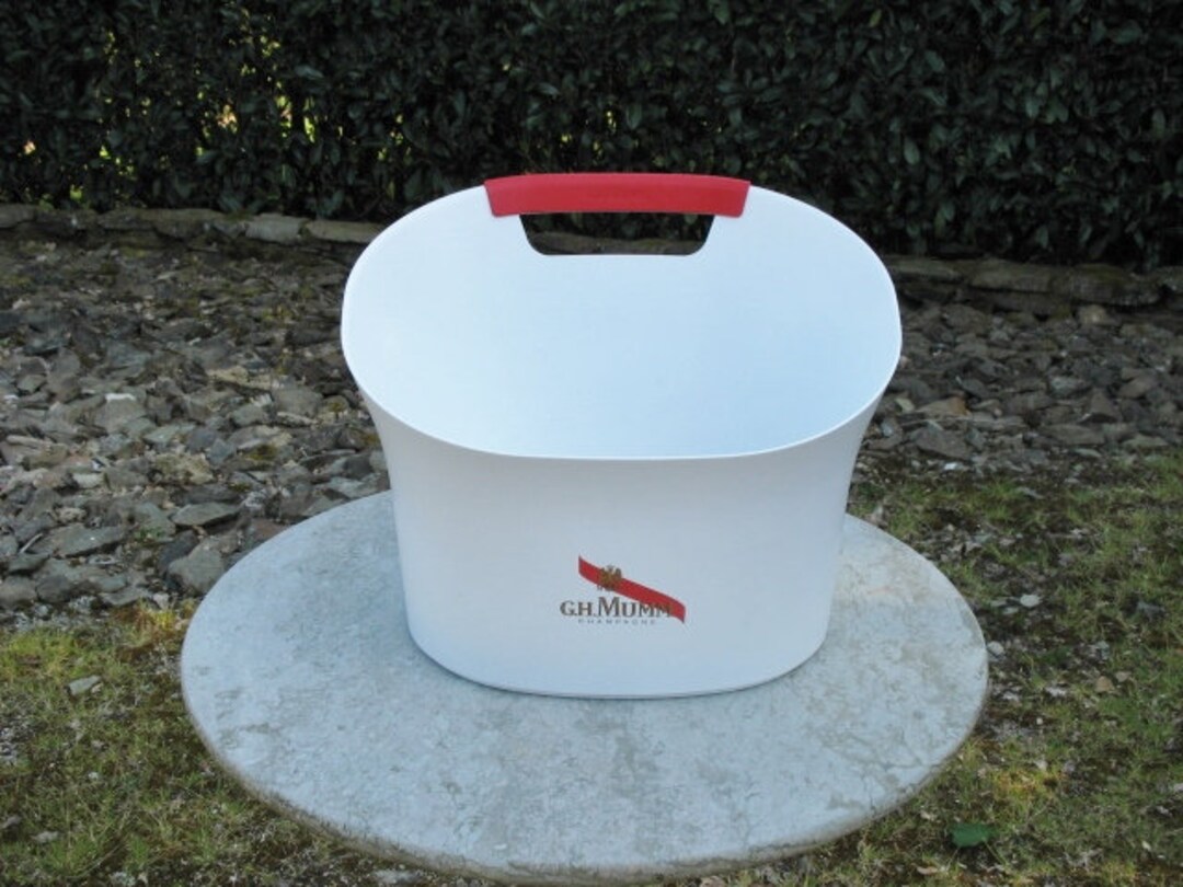 A Superb Very Nice French Magnum Champagne Ice Bucket White and Red for ...