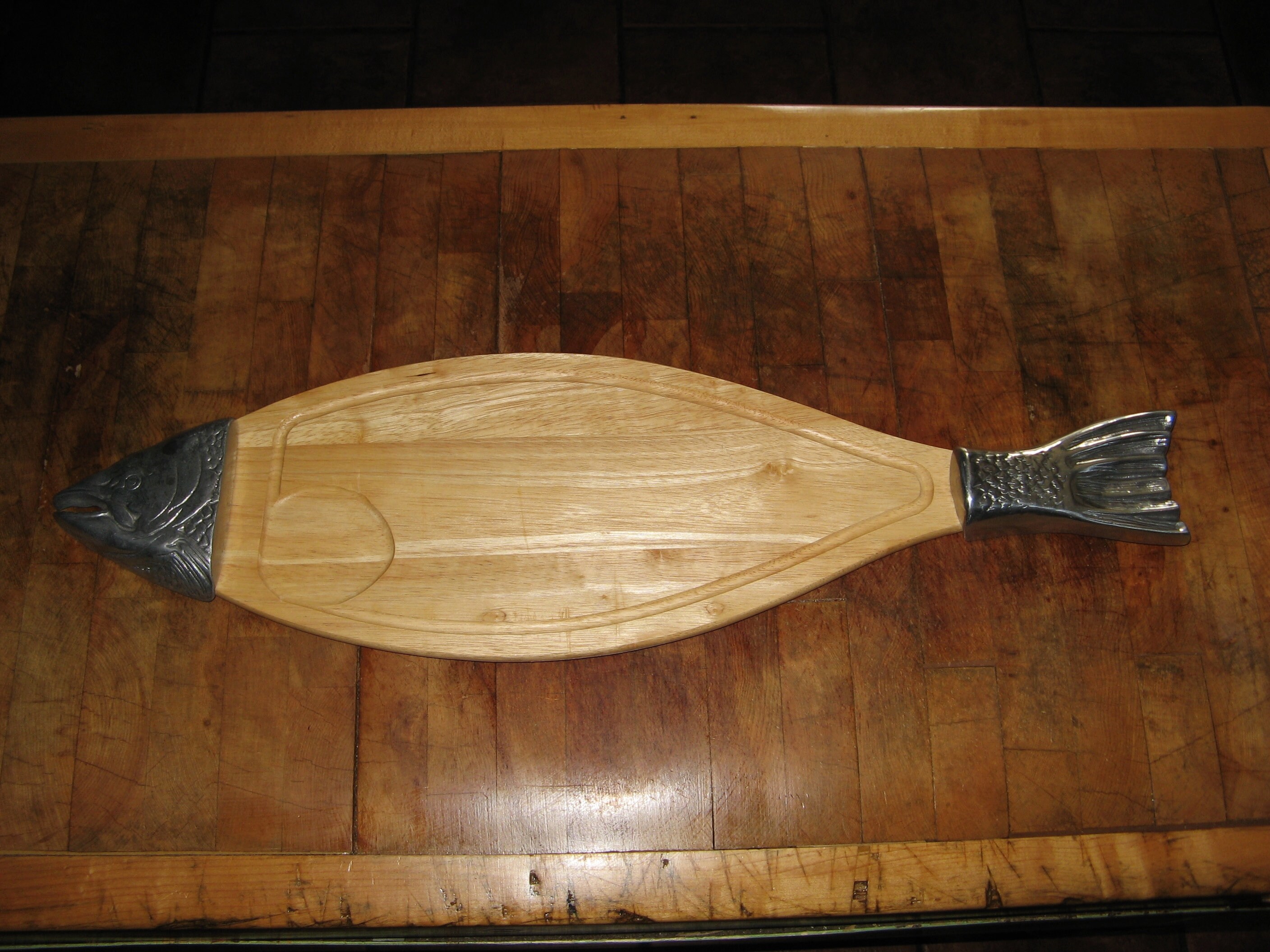 Plateau de Service Poisson Français Vintage~ Plateau Saumon