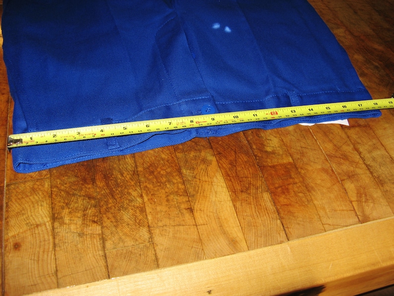 Vintage French Blue Work Wear/Trousers Sanfor Le Vetement De Travail De Quality Size T46 36/32 100% Cotton Unworn Deadstock image 6